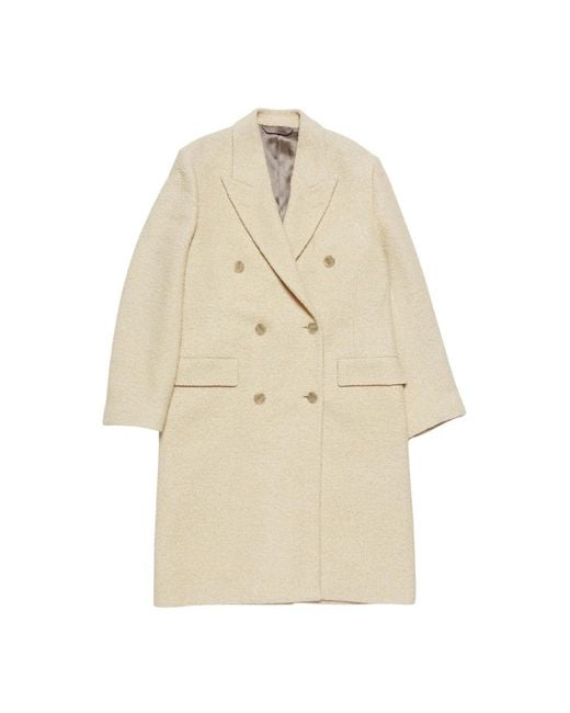 Acne Natural Double-Breasted Coats