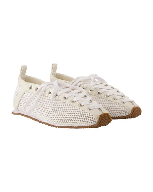 Ganni White Sportliche Ballerina