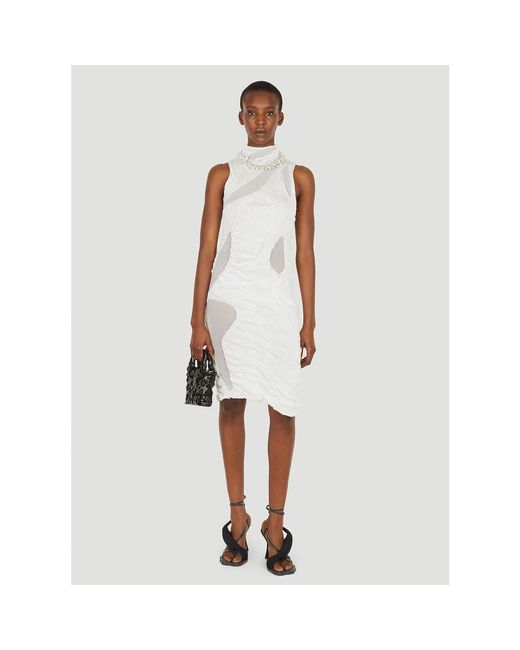DI PETSA White Midi Dresses