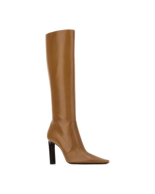 Saint Laurent Brown Heeled Boots