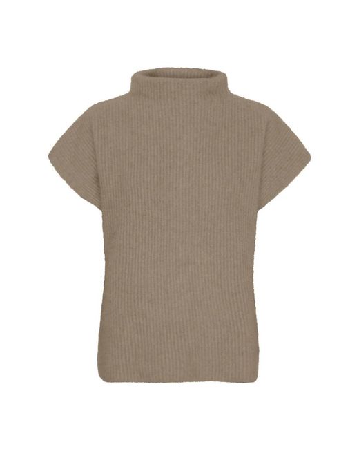Btfcph Cashmere Raccoon Ss Pullover in het Gray