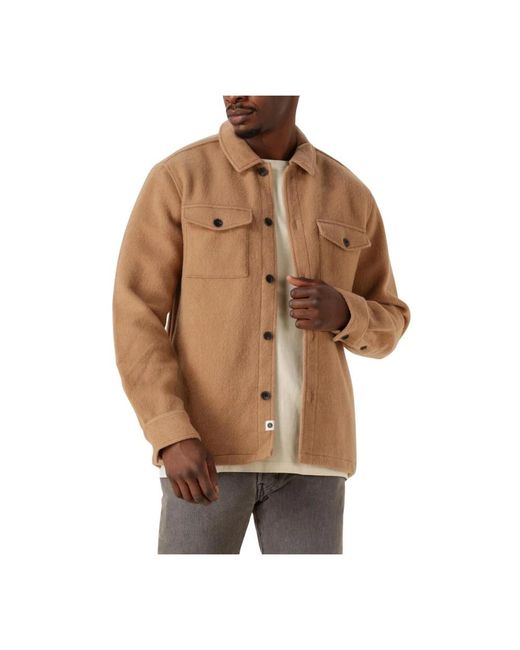 Anerkjendt Jassen ,Bruin ,Wol Wol Overshirt Voor Mannen in het Brown voor heren