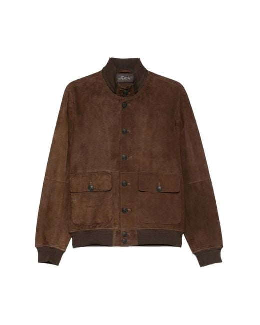 The Jack Leathers Brown Leather Jackets for men