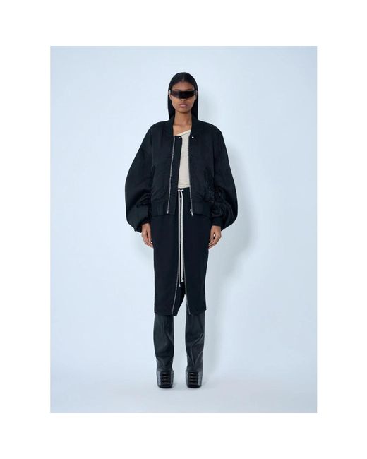 Rick Owens Blue Bomber Jackets