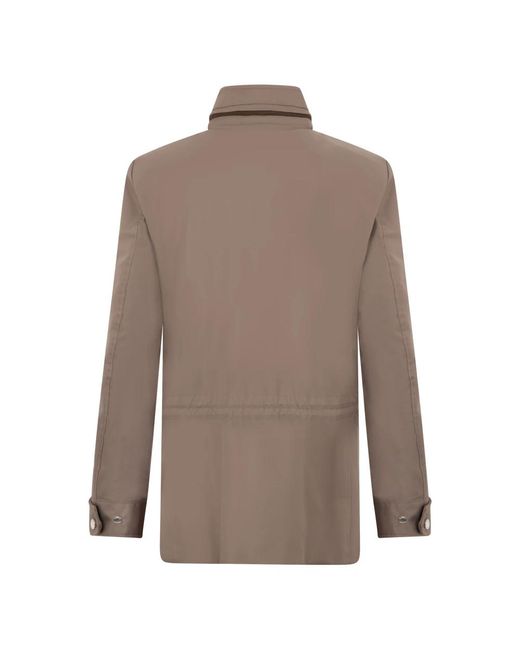 Moorer Brown Light Jackets for men