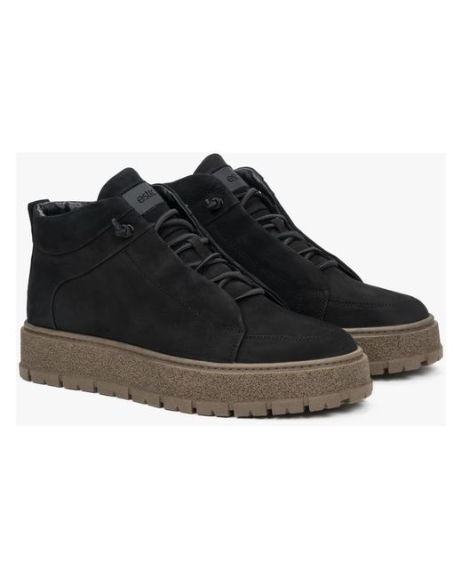ESTRO High-Top Sneakers in het Black voor heren