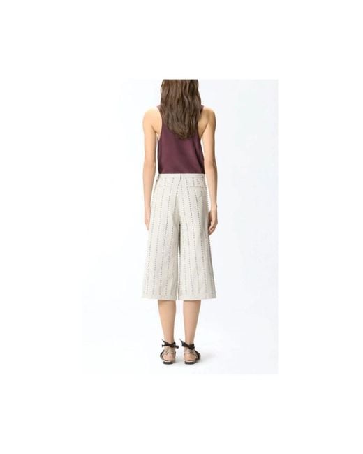 Pinko White Bermudas