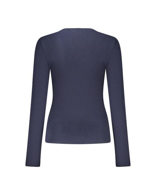 Guess Blue Round-Neck Knitwear