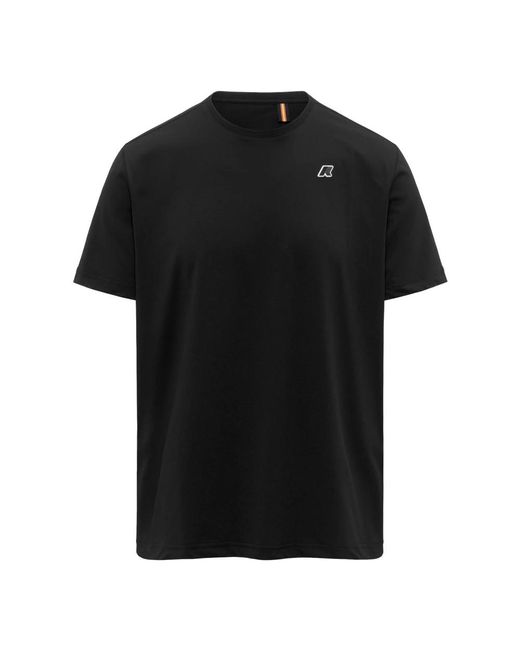 K-Way Black T-Shirts for men