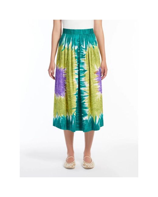 Max Mara Green Midi Skirts