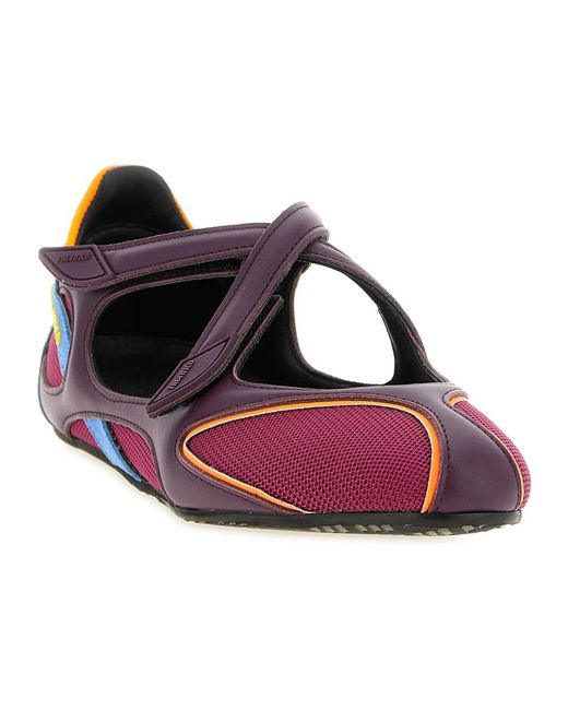 The Attico Purple Ballerina Shoes