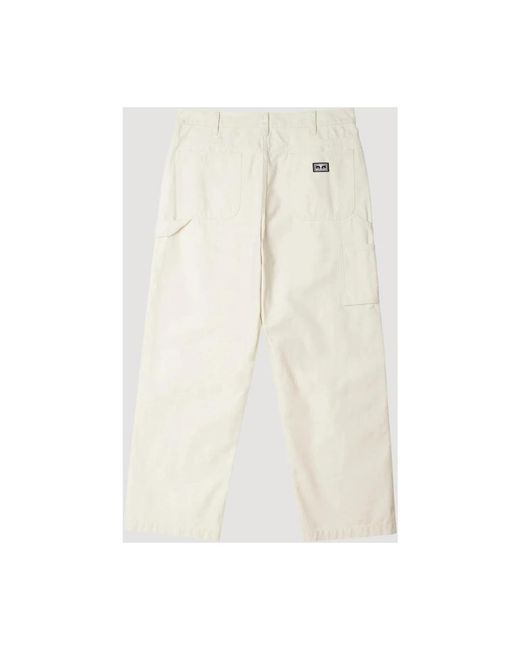 Obey Natural Wide Trousers for men