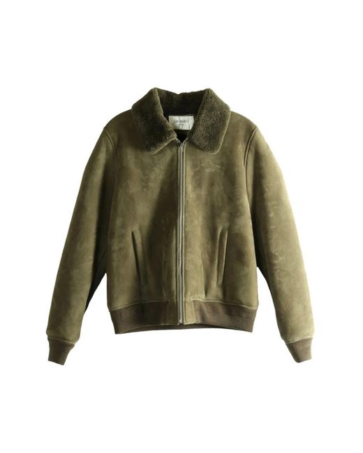 Saint Laurent Green Faux Fur & Shearling Jackets for men