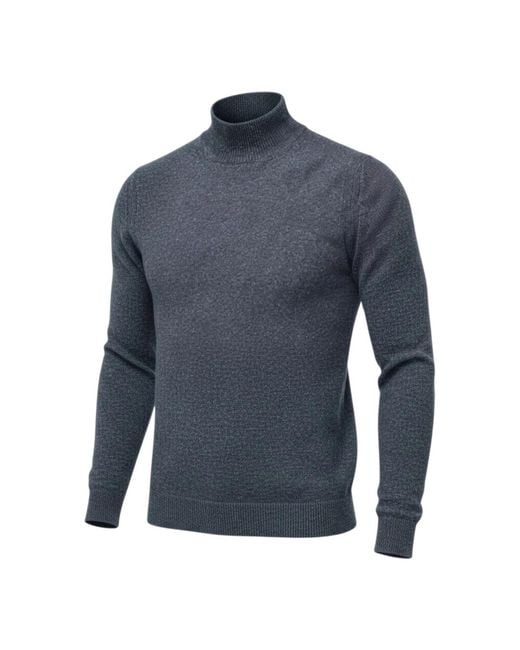 Roberto Collina Blue Turtlenecks for men
