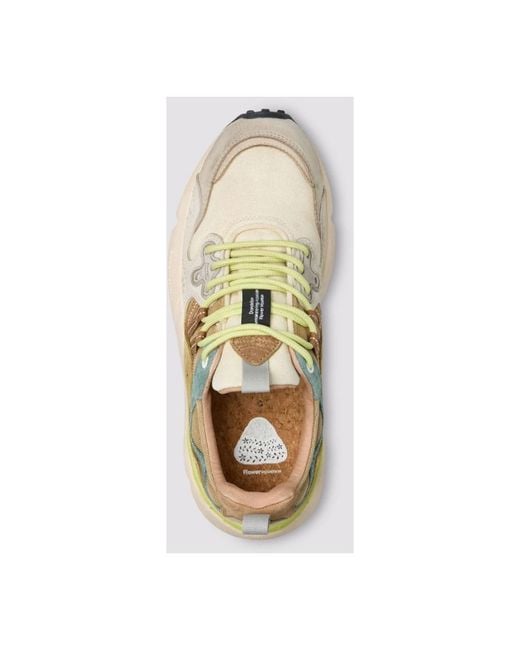 Flower Mountain White Sneakers for men
