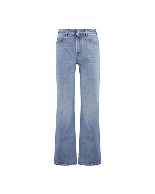 Chloé Wide Leg Denim Jeans in het Blue