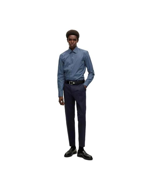 Boss Blue Casual Shirts for men