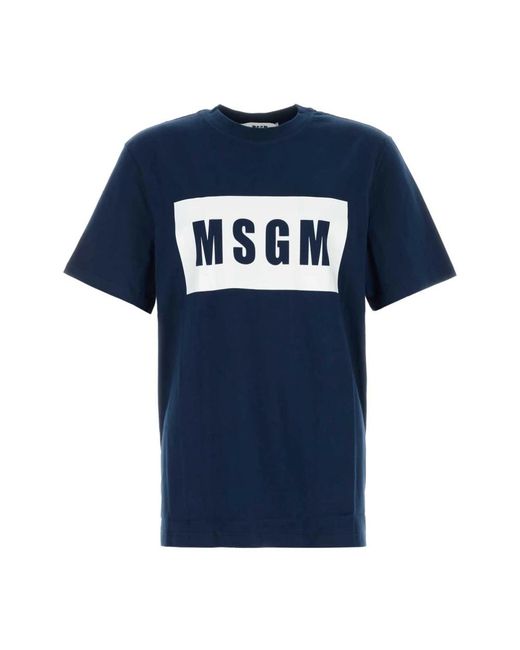 MSGM T-Shirts in het Blue voor heren