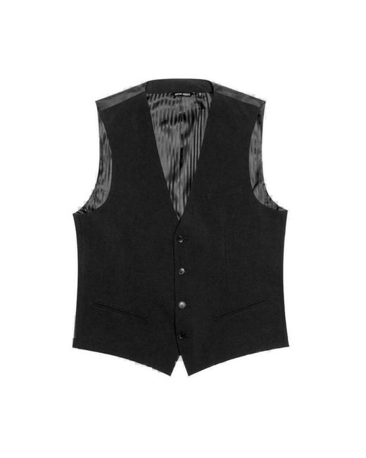 Antony Morato Kostuums ,Zwart ,Polyester Polyester Suit Vest Lente/Zomer Collectie in het Black voor heren