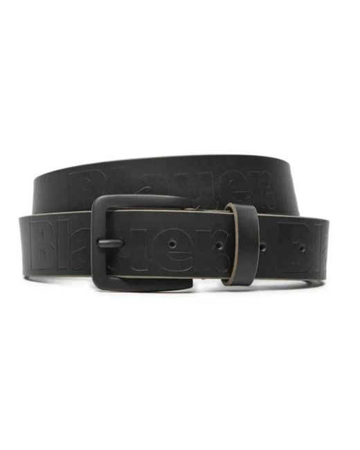 Blauer F4Writ01 Gürtel in Black für Herren