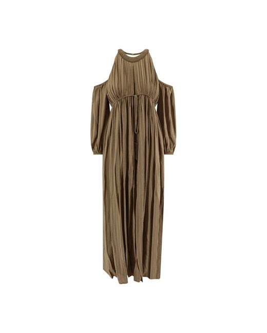 Pinko Brown Maxi Dresses
