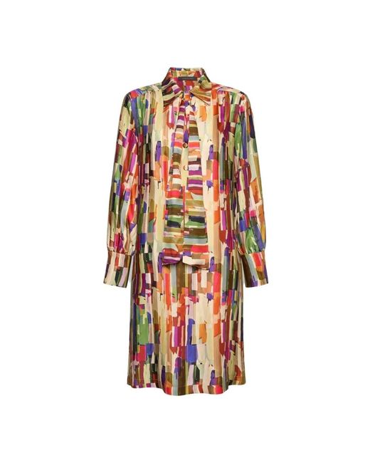 Elena Miro Multicolor Shirt Dresses