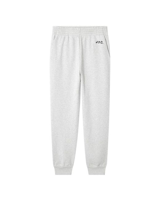 A.P.C. White Sweatpants for men