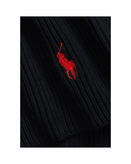 Ralph Lauren Black Winter Scarves for men