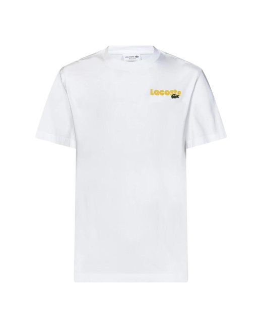 T-camicie di Lacoste in White da Uomo