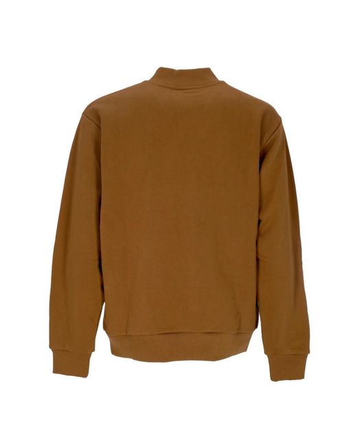 Huf Jassen ,Bruin ,Katoen Sportieve Lichtgewicht Sweatshirt Vest Rubber in het Brown voor heren