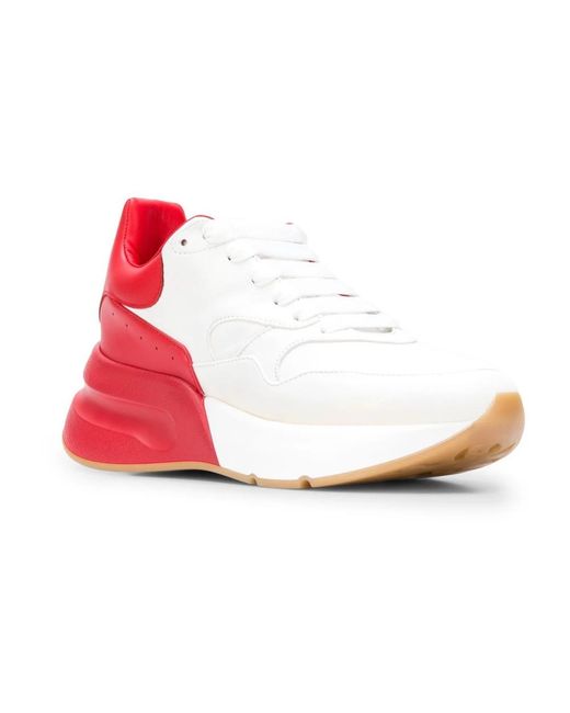 McQueen Red Oversized Runner Sneakers for men