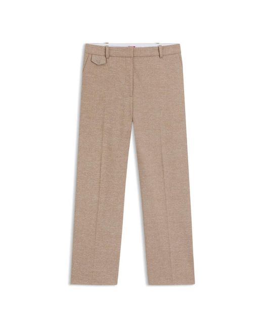 HUGO Natural Straight Trousers