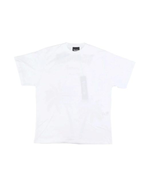 T-shirt a maniche corte con applicazioni di strass di DISCLAIMER in White