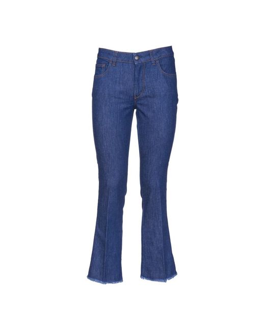 Fay Blue Boot-Cut Jeans