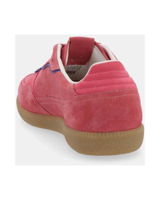 Alohas Red Tb.490 rife rosa leder sneakers