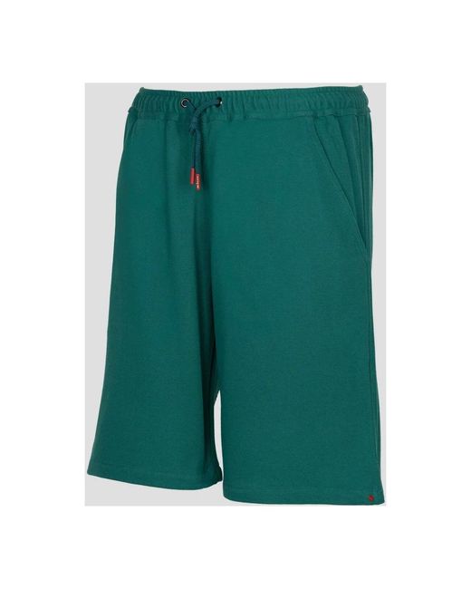 Kiton Green Casual Shorts for men