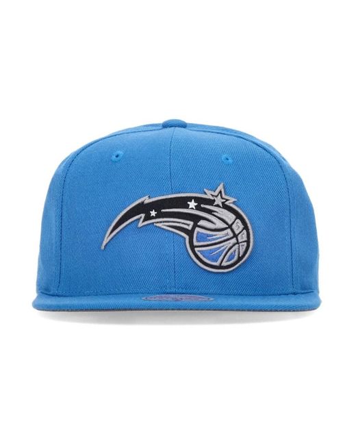 Mitchell & Ness Accessoires ,Blauw ,Wol Orlando Magic Snapback Pet Blauw in het Blue voor heren
