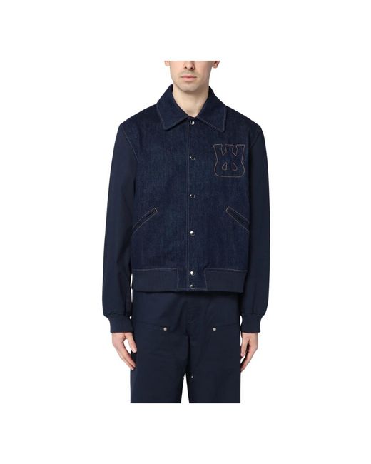 Wales Bonner Jassen ,Blauw ,Denim Blauwe Denim Jack in het Blue voor heren