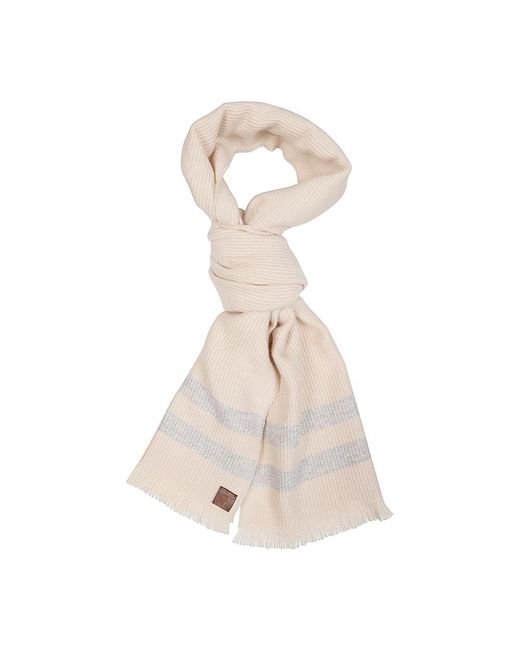 Eleventy Natural Winter Scarves for men