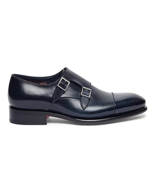 Santoni Blue Dress Shoes for men