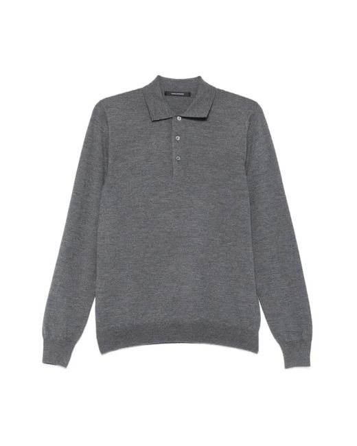 Tagliatore Gray Polo Shirts for men