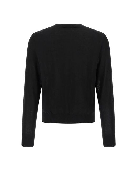 DSquared² Black Round-Neck Knitwear for men
