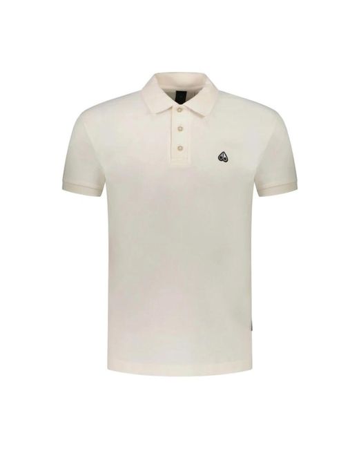 Moose Knuckles White Polo Shirts for men