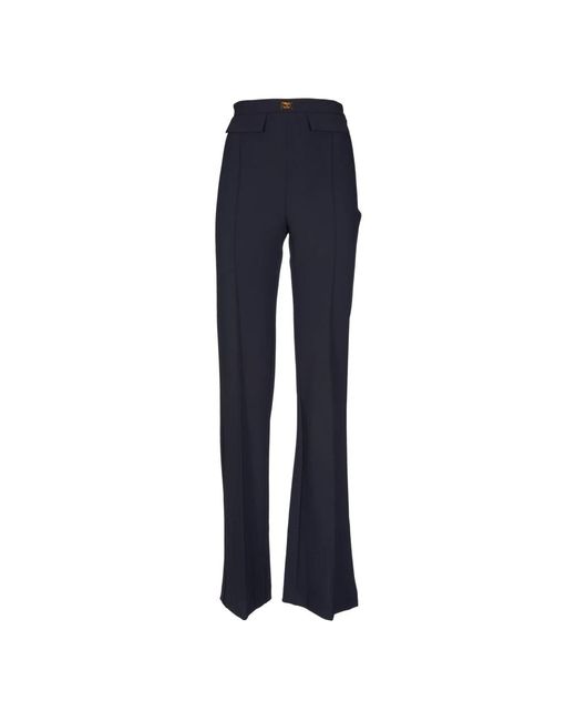 Elisabetta Franchi Blue Wide Trousers