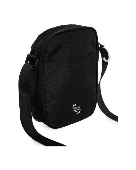 EA7 Black Cross Body Messenger for men