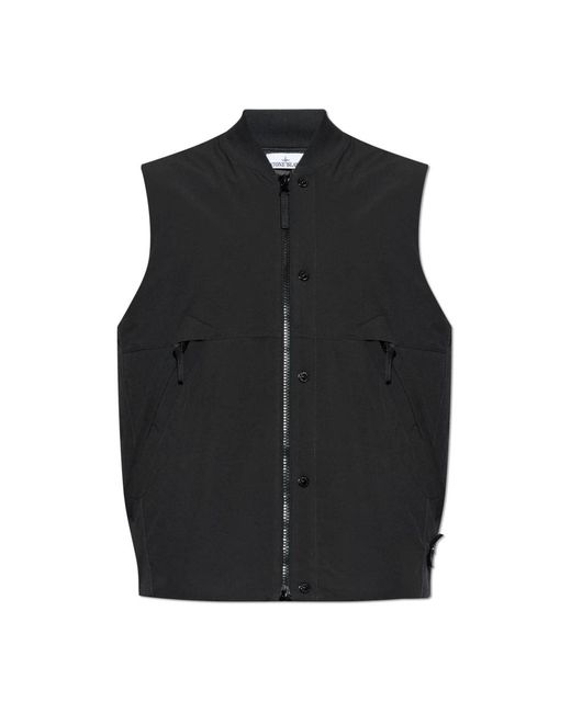 Stone Island Black Vests for men