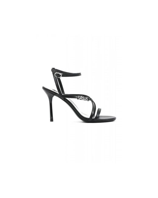 Karl Lagerfeld Black High Heel Sandals