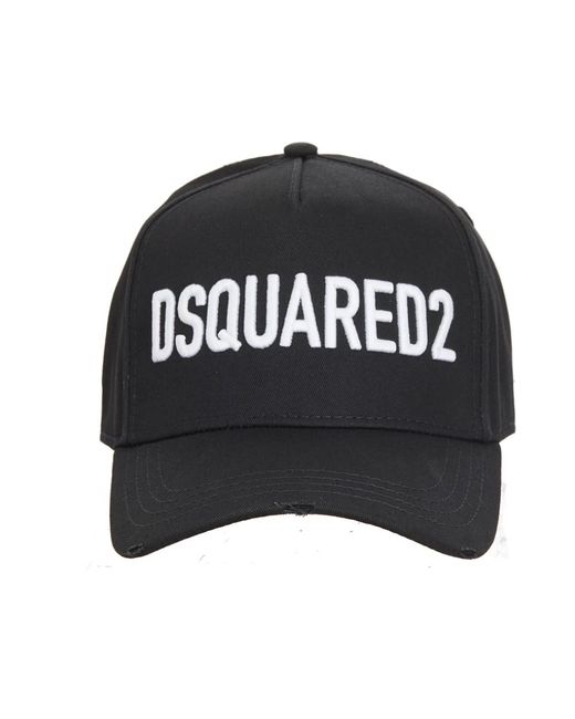 DSquared² Accessoires ,Zwart ,Logo Baseball Cap in het Black
