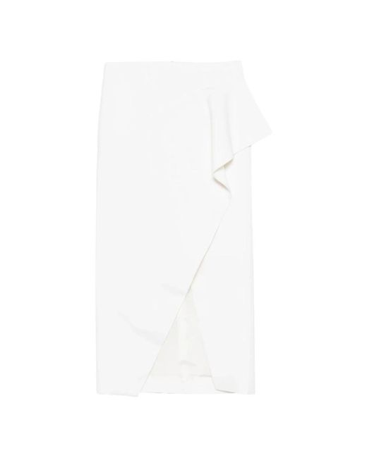 Khaite White Maxi Skirts
