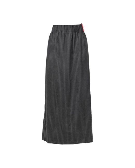Jucca Rokken ,Grijs ,Wol Lange Flanellen Rok in het Gray